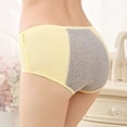 thumbnail image 2 of Valcatch 4-pack Women Period Underwear Panties Seamless Cotton Lace Briefs Breathable Soft for Everyday Wear, 2 of 9