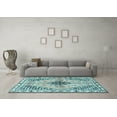 thumbnail image 3 of Ahgly Company Indoor Round Persian Light Blue Traditional Area Rugs, 6' Round, 3 of 4