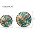 thumbnail image 2 of GZHJMY Tropical Exotic Flowers Pattern Wall Clock Silent Non Ticking 9.5 Inch Round Easy to Read for Home Office School Clock, 2 of 7