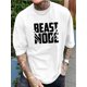 thumbnail image 1 of Beast Mode" Graphic Tee for Men - Casual & Vintage Style, 1 of 5