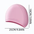 thumbnail image 3 of Adult Solid Color Silicone Swim Cap High Stretch Water Resistants No Pull Hair Swimming Cap For Men And Women For Pool Training And Leisure Water Activities, 3 of 6