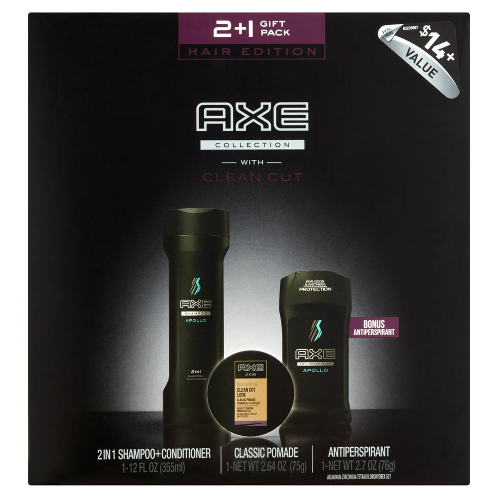 AXE Hair Gift Pack Clean Cut Holiday Gift Set 3 ct