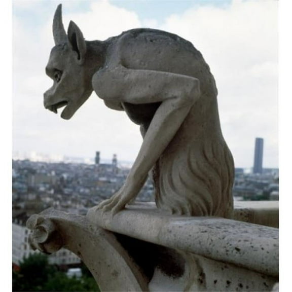 Posterazzi SAL3800542384 France Paris Notre Dame de Paris Gargoyle Poster Print - 18 x 24 in.