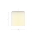 thumbnail image 2 of Mega Candles 3 pcs Unscented Ivory Square Pillar Candle, Hand Poured Premium Wax Candles 3 Inch x 3 Inch, Home Décor, Wedding Receptions, Baby Showers, Birthdays, Celebrations, Party Favors & More, 2 of 2