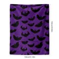 thumbnail image 2 of Flannel Digital Printing Comfortable Soft Warm Double Fleece Small Blanket Air Conditioning Blanket Sofa Blanket 1pc Polyester Halloween Design Machine Washable for Home Use, 2 of 3