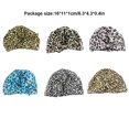 thumbnail image 3 of Gorro de ducha, accesorios de baño transpirables, gorros de baño de malla elástica para pestañas, gorro de salón, gorros de pelo a rayas de Juegos de accesorios de baño Pequeño leopardo Toystoory HA062079-06B, 3 of 6