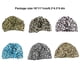 thumbnail image 3 of Gorro de ducha, accesorios de baño transpirables, gorros de baño de malla elástica para pestañas, gorro de salón, gorros de pelo a rayas de Juegos de accesorios de baño Pequeño leopardo Toystoory HA062079-06B, 3 of 6