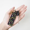 thumbnail image 4 of Wukai Snake And Flower Print Leather Car Keychain, Universal Key Fob Keychain, Leather Key Chain Holder for Men and Women,360 Degree Rotatable, 4 of 5