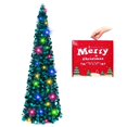 thumbnail image 1 of Árbol de Navidad MACTING de 1,5 m con luces Tinsel Coastal Blue, 1 of 6