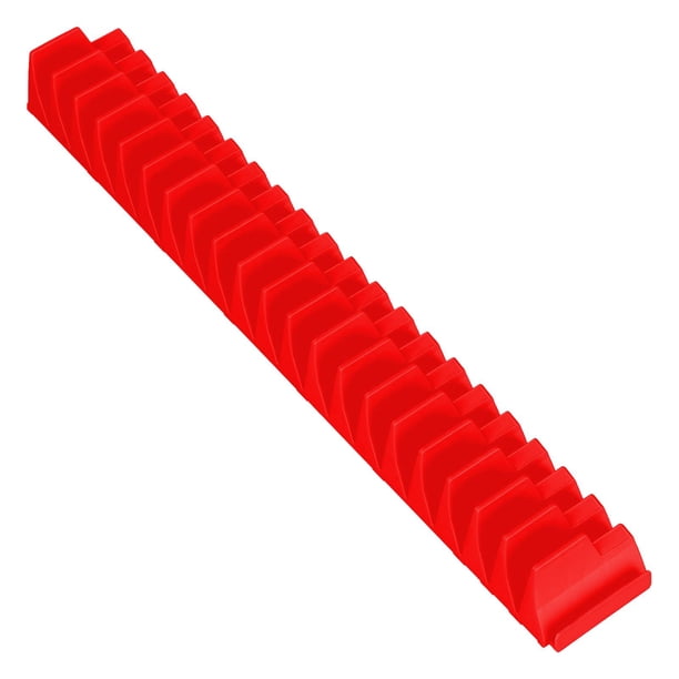 Organizador de llaves magnéticas, estante de almacenamiento de herramientas práctico y fácil de instalar, resistente Rojo