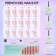 thumbnail image 5 of Kit de uñas de gel francesas Vansiho Long Square French Tip Press, 5 of 6