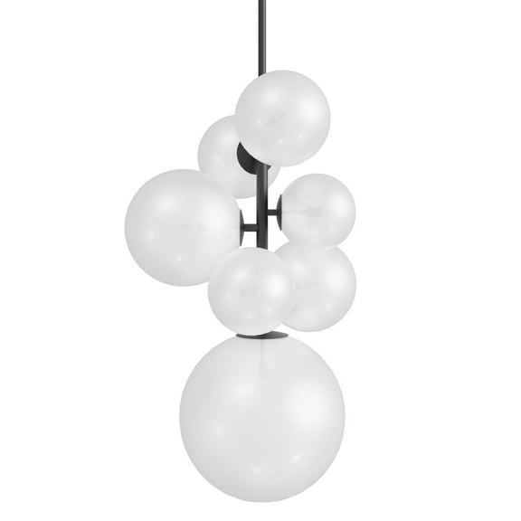 Avenue Lighting Hf4277 Delilah 7 Light 25" Wide Abstract Chandelier - White