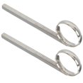 thumbnail image 1 of Trumpet Slide Copper Finger Ring Trumpet Accessories Music Practice Silver Replacement Part 2Pcs, 1 of 4