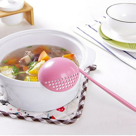 

MSJUHEG Cooking Utensils Set Kitchen Utensils Soup Spoon Long Handled Colander Filter Mesh Cutlery Hotpot Spoon Fishing Spoon Cooking Utensils Pink