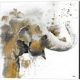 thumbnail image 3 of Great Art Now Water Zebra, Elephant & Gifaffe with Gold by Patricia Pinto 3 Piece Canvas Art Set Each 14"W x 14"H, 3 of 5