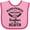 Pink and Fuchsia, variant on Inktastic Handpicked for Earth by My Brother in Heaven Angel Wings Boys or Girls Baby Bib