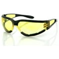 thumbnail image 2 of Zan Headgear ESH204 Shield II Sunglass  Black Frame  Yellow Lens, 2 of 2