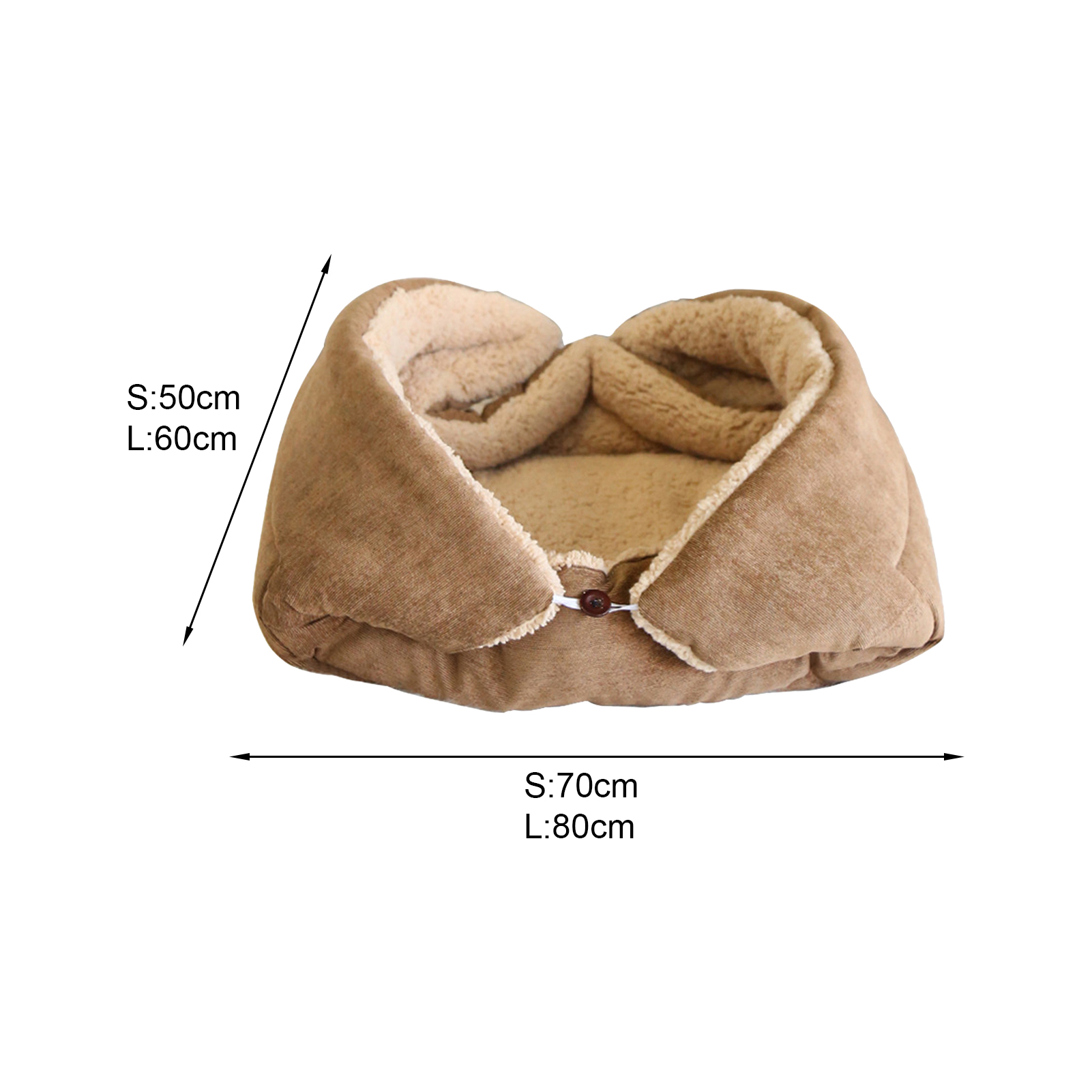 Opolski Cat Mat Winter Self Warming Soft Washable Pet Cat Calming Bed Folding Cushion for Indoor