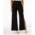 thumbnail image 3 of MSK BLACK Women's Rhinestone Trim Side Slit Pants, US X-Large, 3 of 4