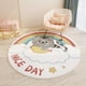 thumbnail image 3 of Alfombra redonda de cartón nórdico para el hogar, sala de estar, dormitorio, habitación de niños, manta de Anime, Alfombra de piso, decoración de salón, Alfombra de área de pila, 3 of 4