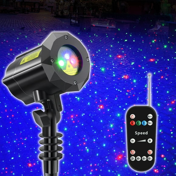 Proyector láser navideño de luces Poeland con control remoto