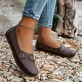thumbnail image 6 of YOUYEDIAN Orthopedic Casual Shoes for Women Arch Support Non Slip Slip on Tennis Shoes Breathable Knitted Mesh Stretch Walking Shoes Soft 2026 Foam Shoes (Coffee), 6 of 7