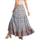 thumbnail image 3 of Faldas Boho para Mujeres INSPIRE CHIC con Estampado Floral, Faldas Maxi Casual de Cintura Elástica, Primavera Verano, XL Azul, 3 of 6