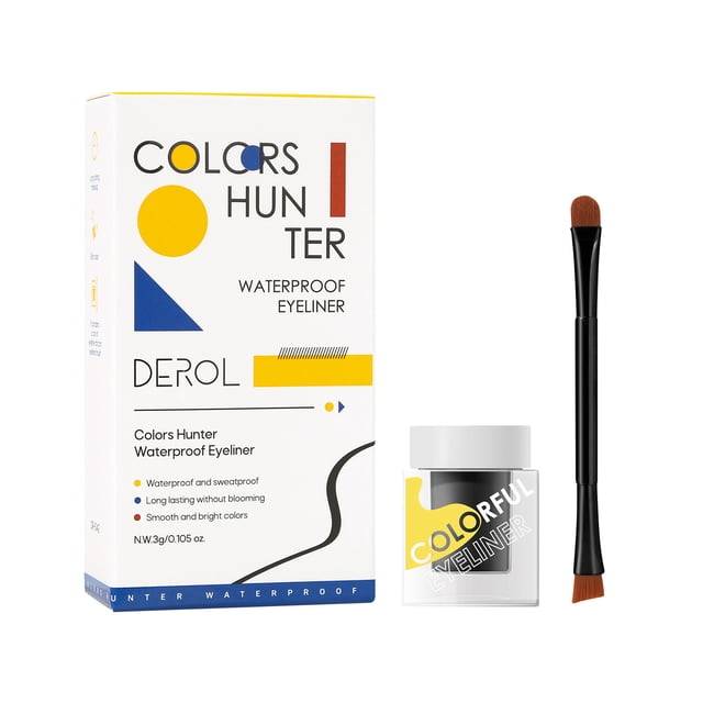 Fiudx Delineate Ojos In Purpurina, Lápiz de Sombra de Ojos de Larga Duración, Pincel Maquillaje Portátil, Colorante Marcan Tendencia para Fiestas, Apto para Todo Tipo de Piel, Uso Profesional En Saló