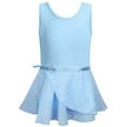 thumbnail image 4 of WIBACKER 3-10Y Kid Girls Sparkly Dance Leotard with Skirt Hi-Low Shiny Ballet Dance Dresses Gymnastics Suit, 4 of 14