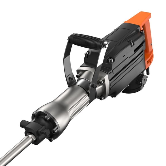 VEVOR Demolition Jack Hammer, 2200W Electric Jackhammer Heavy Duty, 1350 BPM Concrete Breaker, 2pcs Chisels Bit Chipping with Case, Black