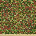 thumbnail image 2 of Ambesonne Floral Fabric by the Yard Upholstery, Spring Season Flourishes, 1 Yard, Dark Green Dark Pink, 2 of 5