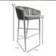 thumbnail image 5 of Banco Amalfi Gris Exterior Aluminio y Cojín Sunbrella, 5 of 5