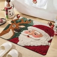 thumbnail image 5 of ddioayh Christmas Doormat With Faux-Knit Santa Claus Design Anti-Slip Bath Mat for Holiday Decoration 60x40cm, 5 of 6