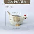thumbnail image 3 of Hen Chicken Planter Pot, Resin Farm Animal Flower Pot for Succulents & Small Plants, Rustic Farmhouse Easter Decor for Indoor Outdoor Patio Garde, 3 of 5