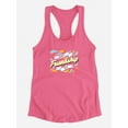 thumbnail image 3 of Friendship Day Color Drops Racerback Tank Women -Image by Shutterstock, Female x-Small, 3 of 4