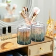 thumbnail image 3 of Yayeee 2 Pack Qtip Holder Bathroom Cotton Swab Canister with Lid Clear Dispenser Set, Night Deer, 3 of 6