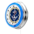 thumbnail image 2 of US Naval Academy 19" Double Neon Wall Clock, 2 of 5