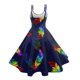 thumbnail image 3 of WILLBEST Vestidos Verano Vestido De Temperamento Retro Con Falda Grande Y Tirantes Estampados De Carnaval Para Mujer 997, 3 of 3