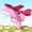 Pink, variant on Dinosaur Foam Glider Launcher Toy, 8" Foam Glider with Catapult for Long-Distance Flights 33-59ft, Lightweight and Easy to Launch, Perfect for Outdoor Fun
