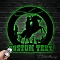 thumbnail image 4 of Handmadetneonsign Custom Cowboy Riding Horse Metal Wall Art LED Light - Personalized Western Cowboy, 4 of 5