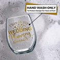 thumbnail image 4 of Wedding Planning Wine Glass - Bride to Be Gift - Stemless 20oz, 4 of 4