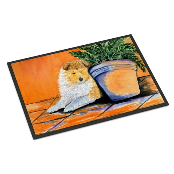 Carolines Treasures SS8667MAT Sheltie Doormat 18x27 27"L x 18"W multicolor