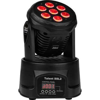 Talent SSL2 RGBW LED DMX Mini Moving Head Stage Light 7 x 10W