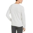 thumbnail image 2 of Calvin Klein Chandails à Col Rond à Manches Longues pour Hommes, Gris Pâle Chiné, Grand, 2 of 2