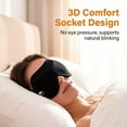 thumbnail image 6 of FACEMOON 100% Blackout Sleep Mask for Side Sleepers Zero Pressure 3D Design Eyelash Friendly Breathable Comfort, 6 of 8