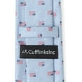 thumbnail image 5 of Light Blue American Flag Men's Tie, 5 of 5