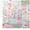 Green Pink, variant on Dznils Floral Shower Curtain with Hooks, Farmhouse Patchwork Fabric Bathroom Curtain, Pink, 72" x 72"