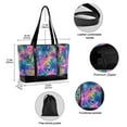 thumbnail image 2 of FORMRS Canvas Laptop Tote Bag for Women with 15.6" Computer Compartments Shoulder Handbag, Colorful Starfish, 2 of 7