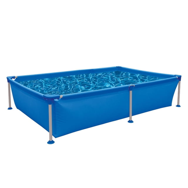 Alberca Piscina Rectangular Estructura de Acero 188cm x 127cm x 42cm YEI PRE01-1m8