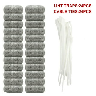 24 PCS Lint Traps Febwind Lint Catcher for Washing Machine Stainless Steel  Washing Machine Lint Snare Trap Washer Hose Lint Traps Laundry Mesh Washer